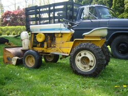 Tractor for snow removal