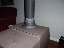 Problem with sealing the connection between the top of my wood stove and stove pipe
