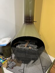 Majestic/cone shape vintage 1970s fireplace questions