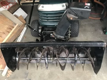 Craftsman lawn tractor snowblower discount
