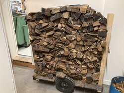 Wood cart/storage
