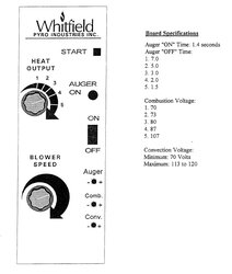 Whitfield Advantage II-T pellet build up