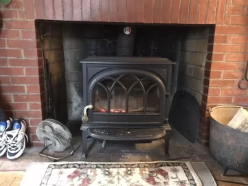 [Hearth.com] Wood burning stove in basement