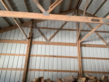 Storage inside pole barn