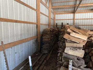 Storage inside pole barn