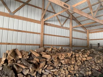 Storage inside pole barn