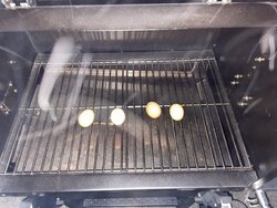 Anyone do eggs on their pellet grills? Happy Easter - here is what I am trying?