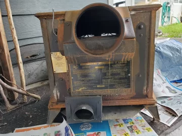 Wood Stove into patio propane stove