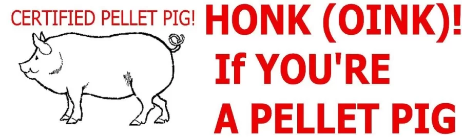 [Hearth.com] Pellet pig bumper sticker!