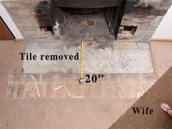 Can a hearth be built on wood floor?