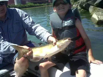 [Hearth.com] My boys first trip to "The Slip" fishing