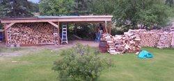 Added 16' to wood shed