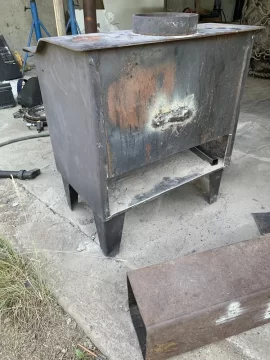 Wood stove modification project