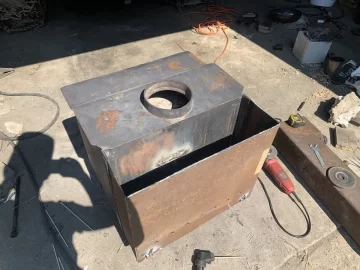 Wood stove modification project