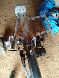 Log Splitter Rail Bent