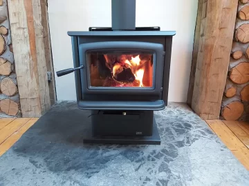[Hearth.com] Limestone or Reclaimed firebrick or flagstone under a wood stove?