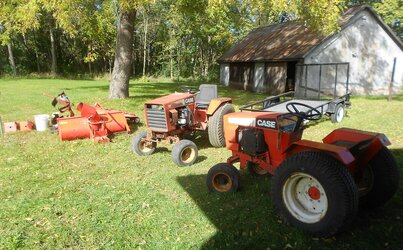 2 Case 446 Garden Tractors