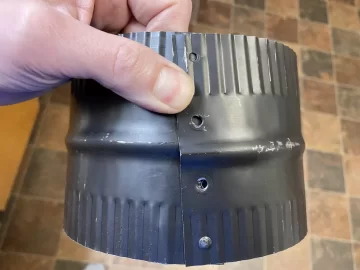 Connecting Duravent Chimney Adapter to Existing Masonry Chimney Thimble Pipe