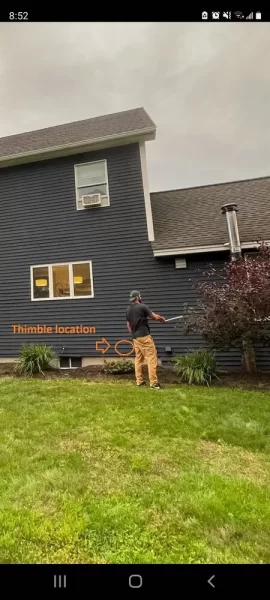 Installing wood stove in unfinished basement: Chimney clearance questions