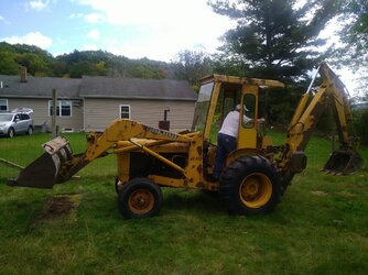 1967 John Deere 400 Tractor with loader and backhoe