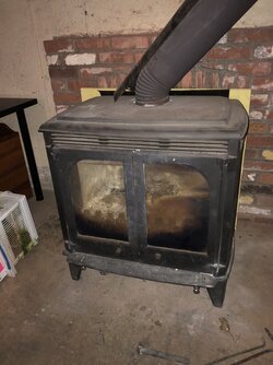 Wood stove locked