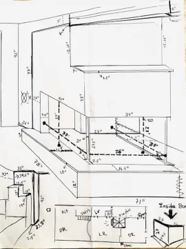 Wood Insert in Peninsula fireplace