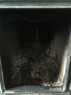 Leak coming down metal chimney // crack in stove