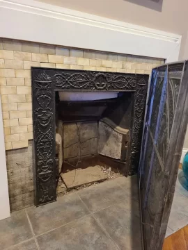 Options for burning wood in existing fireplace in 1898 home