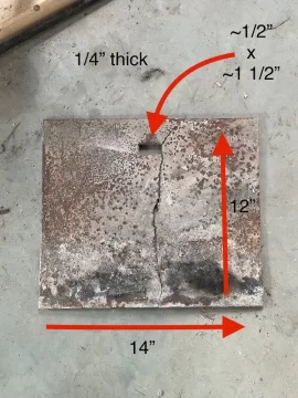 Green Lange 6203.  Weld a Side Burn Plate?