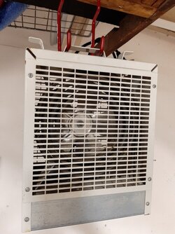 Installing external thermostat on a dimplex construction space heater
