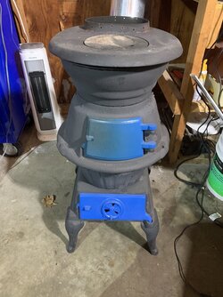 Cast Iron Coal Burning stove made in West Germany, Identification and value