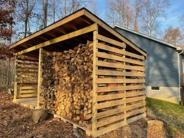 10 Cord Wood Shed Finished!