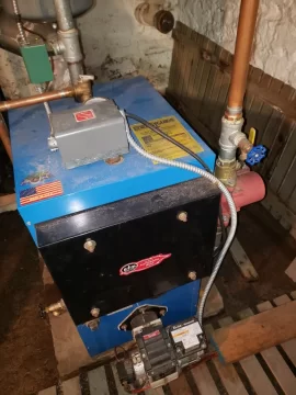 Just moved - New to system - indoor wood boiler with oil boiler