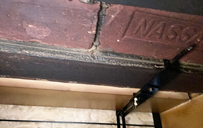 Installing Fireplace Doors - Drilling into Lintel