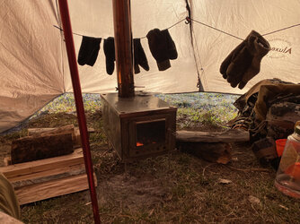 Camping tent wood stoves...