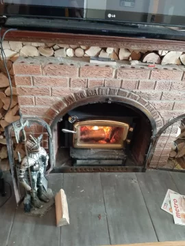 Repositioning fireplace