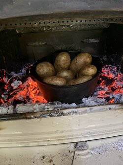 Cooking inside firebox?