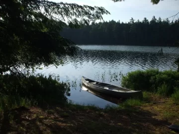 [Hearth.com] Canoe camping trip Follensby clear pond, lake clear, NY
