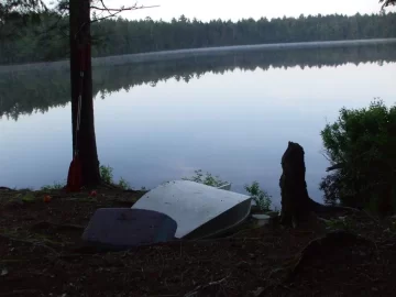 [Hearth.com] Canoe camping trip Follensby clear pond, lake clear, NY