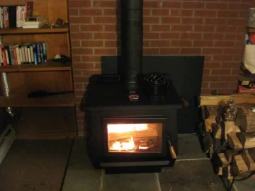 [Hearth.com] Finished the basement finally. pics of stove with new room