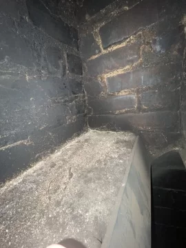 [Hearth.com] Creosote building up in bottom corners of smoke shelf