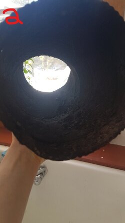 Creosote build up at bottom of flue - upper part seems ok?