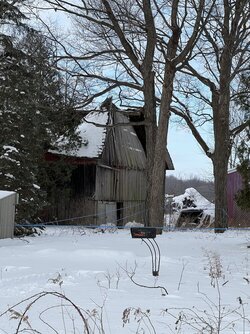 Old barn finally fell