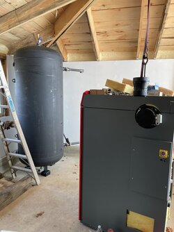 Windhager PuroWIN60 wood chip boiler install at sawmill
