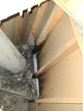 [Hearth.com] see inside: The near catastrophic results of an incorrect zero clearance install