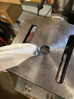 Make a tool to clean up those nasty metal filings for the drill press quick & easy!
