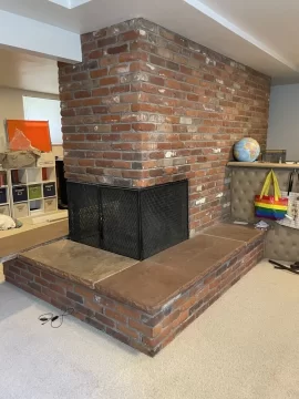 Massive hearth taking up too much space - okay to demo, and if so, how?