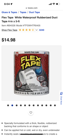 Flex Seal Tape - Anyone try it on a pool chair?