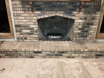 Wood insert clearance  Hearth extension