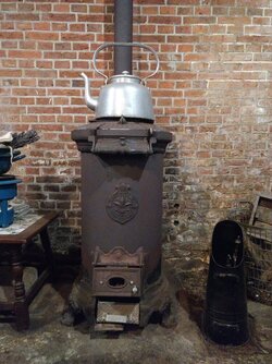 Old coal stove